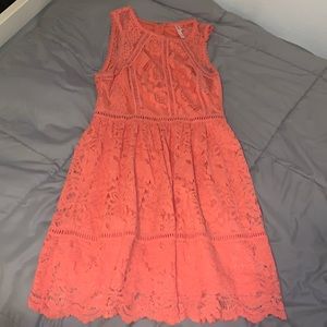 Xhiliration coral summer dress size small